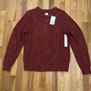 NWT A New Day Chunky Knit Sweater red speckled super soft! Small